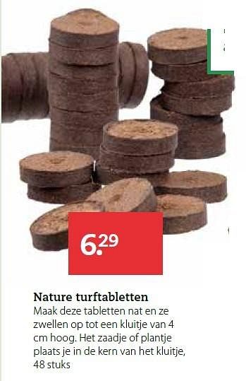 Aanbiedingen Nature turftabletten - Huismerk- Boerenbond - Geldig van 02/02/2015 tot 15/02/2015 bij Boerenbond