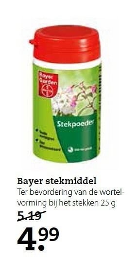 Aanbiedingen Bayer stekmiddel - Bayer - Geldig van 02/02/2015 tot 15/02/2015 bij Boerenbond