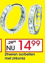 Aanbiedingen Zilveren oorbellen met zirkonia - Lucardi Juwelen - Geldig van 02/02/2015 tot 22/02/2015 bij Kijkshop