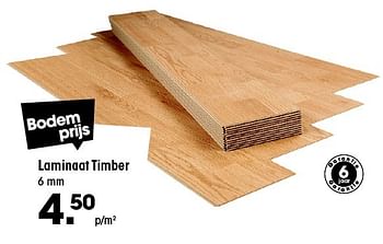 Aanbiedingen Laminaat timber - Huismerk - Kwantum - Geldig van 02/02/2015 tot 15/02/2015 bij Kwantum