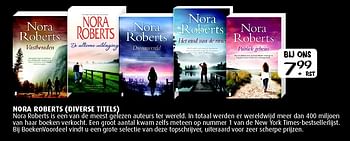 Aanbiedingen Nora roberts (diverse titels) - Huismerk - Boekenvoordeel - Geldig van 05/02/2015 tot 22/02/2015 bij Boekenvoordeel
