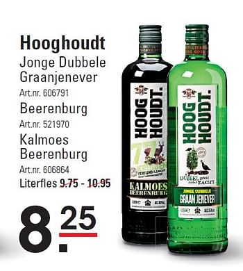 Aanbiedingen Hooghoudt jonge dubbele graanjenever - Hooghoudt - Geldig van 05/02/2015 tot 23/02/2015 bij Sligro