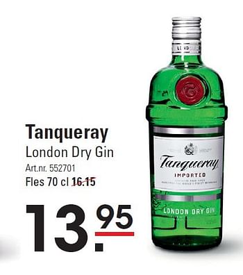 Aanbiedingen Tanqueray london dry gin - Tanqueray - Geldig van 05/02/2015 tot 23/02/2015 bij Sligro