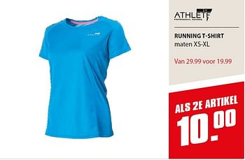 Aanbiedingen Running t-shirt - Athlete - Geldig van 03/02/2015 tot 28/02/2015 bij Aktiesport