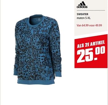 Aanbiedingen Sweater - Adidas - Geldig van 03/02/2015 tot 28/02/2015 bij Aktiesport