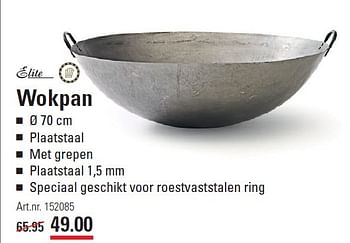 Aanbiedingen Wokpan - Elite - Geldig van 05/02/2015 tot 23/02/2015 bij Sligro