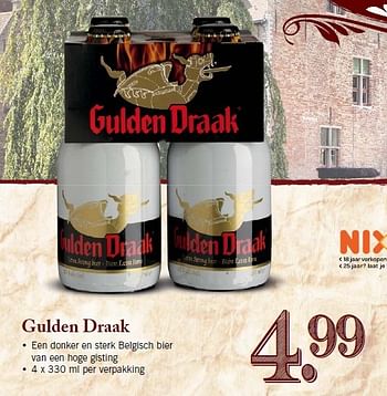 Aanbiedingen Gulden draak een donker en sterk belgisch bier - Gulden Draak - Geldig van 09/02/2015 tot 14/02/2015 bij Lidl