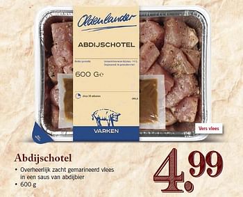Aanbiedingen Abdijschotel overheerlijk zacht gemarineerd vlees - Oldenlander - Geldig van 09/02/2015 tot 14/02/2015 bij Lidl