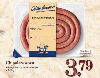 Aanbiedingen Chipolata worst lange worst van varkensvlees - Oldenlander - Geldig van 09/02/2015 tot 14/02/2015 bij Lidl