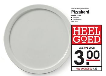 Aanbiedingen Cosy + trendy professional pizzabord - Cosy &amp; Trendy - Geldig van 05/02/2015 tot 23/02/2015 bij Sligro