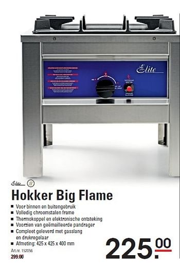 Aanbiedingen Hokker big flame - Elite - Geldig van 05/02/2015 tot 23/02/2015 bij Sligro