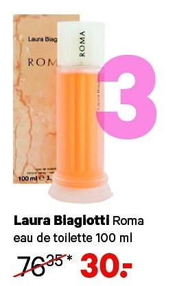 Aanbiedingen Laura biagiotti roma eau de toilette - Laura Biagiotti   - Geldig van 09/02/2015 tot 22/02/2015 bij Etos
