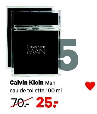 Aanbiedingen Calvin klein man eau de toilette - Calvin Klein - Geldig van 09/02/2015 tot 22/02/2015 bij Etos