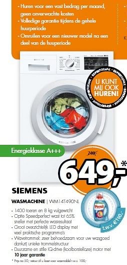 Aanbiedingen Siemens wasmachine - Siemens - Geldig van 09/02/2015 tot 15/02/2015 bij Expert