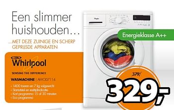 Aanbiedingen Whirlpool wasmachine - Whirlpool - Geldig van 09/02/2015 tot 15/02/2015 bij Expert