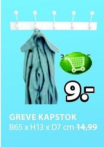 Aanbiedingen Greve kapstok - Huismerk - Jysk - Geldig van 09/02/2015 tot 22/02/2015 bij Jysk
