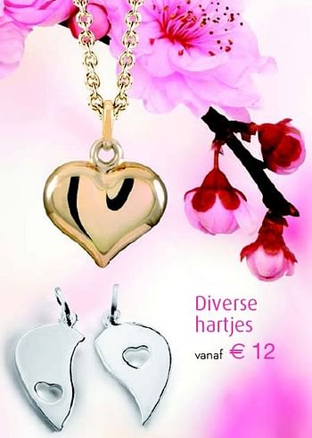 Aanbiedingen Diverse hartjes - Huismerk - Siebel Juweliers - Geldig van 08/02/2015 tot 31/03/2015 bij Siebel Juweliers