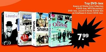 Aanbiedingen Top dvd-box - Huismerk - Trekpleister - Geldig van 10/02/2015 tot 15/02/2015 bij Trekpleister