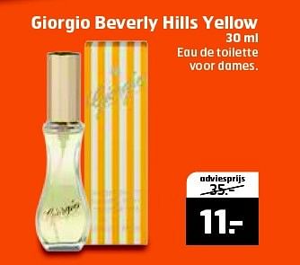 Aanbiedingen Giorgio beverly hills yellow - Giorgio - Geldig van 10/02/2015 tot 15/02/2015 bij Trekpleister