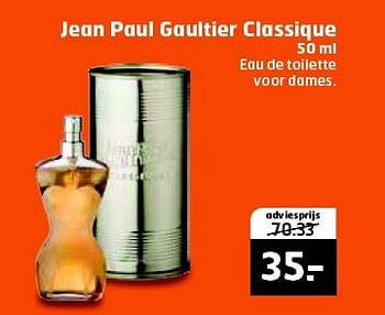 Aanbiedingen Jean paul gaultier classique - Jean Paul Gaultier - Geldig van 10/02/2015 tot 15/02/2015 bij Trekpleister