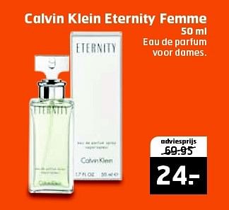 Aanbiedingen Calvin klein eternity femme - Calvin Klein - Geldig van 10/02/2015 tot 15/02/2015 bij Trekpleister