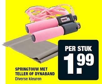 Aanbiedingen Springtouw met teller of dynaband - Huismerk - Big Bazar - Geldig van 09/02/2015 tot 22/02/2015 bij Big Bazar