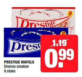 Aanbiedingen Prestige wafels - Prestige - Geldig van 09/02/2015 tot 22/02/2015 bij Big Bazar