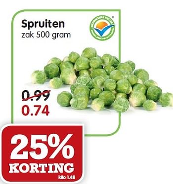 Aanbiedingen Spruiten - Huismerk - Em-té - Geldig van 15/02/2015 tot 21/02/2015 bij Em-té