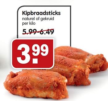 Aanbiedingen Kipbraadsticks naturel of gekruid - Huismerk - Em-té - Geldig van 15/02/2015 tot 21/02/2015 bij Em-té