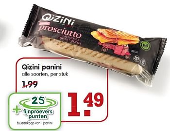 Aanbiedingen Qizini panini - Qizini - Geldig van 15/02/2015 tot 21/02/2015 bij Em-té