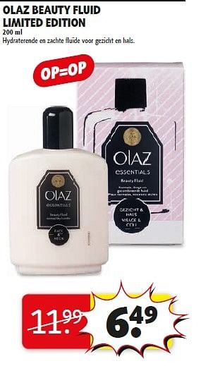 Aanbiedingen Olaz beauty fluid limited edition - Olaz - Geldig van 17/02/2015 tot 22/02/2015 bij Kruidvat