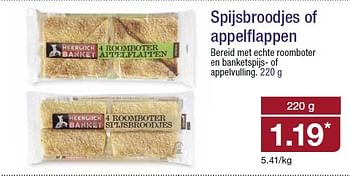 Aanbiedingen Spijsbroodjes of appelflappen - Heerlijck Banket - Geldig van 18/02/2015 tot 24/02/2015 bij Aldi