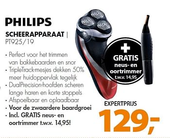 Aanbiedingen Philips scheerapparaat perfect voor het trimmen - Philips - Geldig van 16/02/2015 tot 22/02/2015 bij Expert