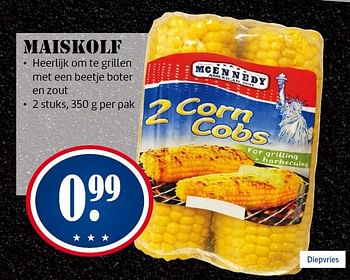 Aanbiedingen Maiskolf heerlijk om te grillen met een beetje boter en zout - Mcennedy - Geldig van 16/02/2015 tot 22/02/2015 bij Lidl