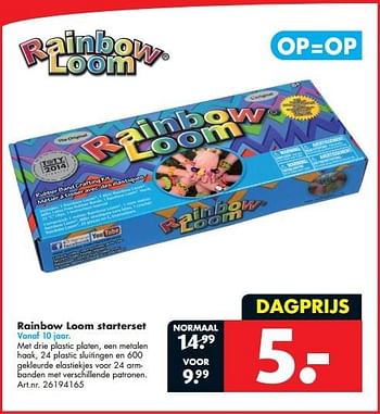 Aanbiedingen Rainbow loom starterset - Rainbow Loom - Geldig van 14/02/2015 tot 01/03/2015 bij Bart Smit