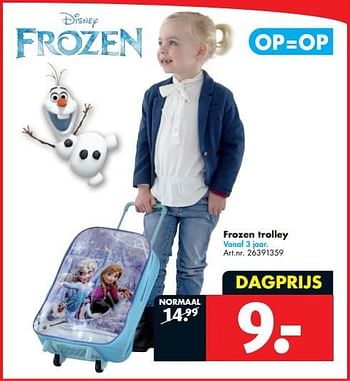 Aanbiedingen Frozen trolley - Disney  Frozen - Geldig van 14/02/2015 tot 01/03/2015 bij Bart Smit
