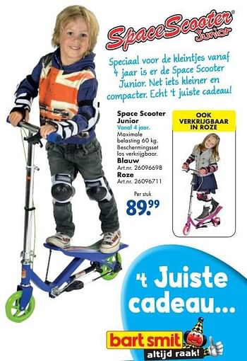 Aanbiedingen Space scooter junior - SpaceScooter - Geldig van 14/02/2015 tot 01/03/2015 bij Bart Smit