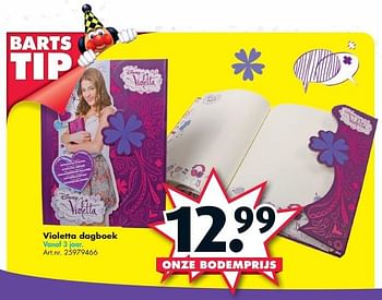 Aanbiedingen Violetta dagboek - Disney - Geldig van 14/02/2015 tot 01/03/2015 bij Bart Smit