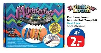 Aanbiedingen Rainbow loom monstertail travelkit - Rainbow Loom - Geldig van 14/02/2015 tot 01/03/2015 bij Bart Smit