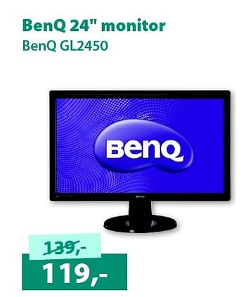 Aanbiedingen Benq 24`` monitor - Benq - Geldig van 13/02/2015 tot 28/02/2015 bij Alternate