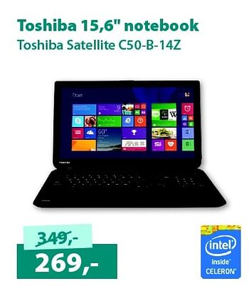 Aanbiedingen Toshiba 15,6`` notebook - Toshiba - Geldig van 13/02/2015 tot 28/02/2015 bij Alternate