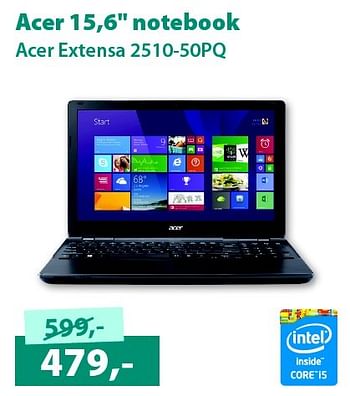 Aanbiedingen Acer 15,6`` notebook - Acer - Geldig van 13/02/2015 tot 28/02/2015 bij Alternate