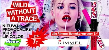 Aanbiedingen Alle rimmel lipmake-up - Rimmel - Geldig van 17/02/2015 tot 01/03/2015 bij Trekpleister