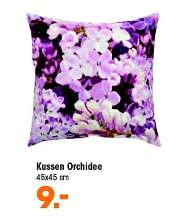 Aanbiedingen Kussen orchidee - Huismerk - Kwantum - Geldig van 16/02/2015 tot 01/03/2015 bij Kwantum
