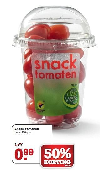 Aanbiedingen Snack tomaten - Huismerk - Em-té - Geldig van 22/02/2015 tot 28/02/2015 bij Em-té