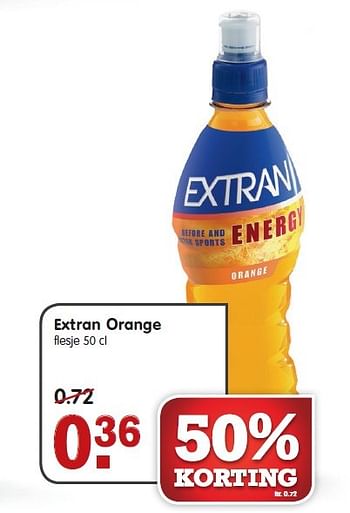 Aanbiedingen Extran orange - Extran energy - Geldig van 22/02/2015 tot 28/02/2015 bij Em-té