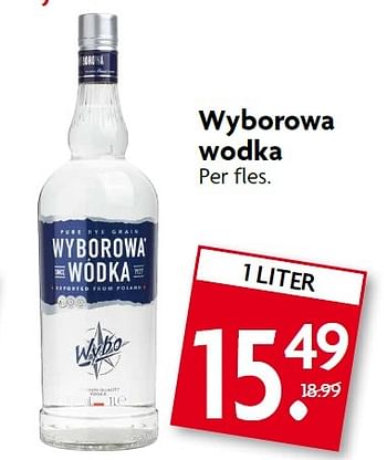 Aanbiedingen Wyborowa wodka - Wyborowa - Geldig van 22/02/2015 tot 28/02/2015 bij Deka Markt