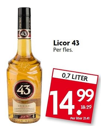 Aanbiedingen Licor 43 - Licor 43 - Geldig van 22/02/2015 tot 28/02/2015 bij Deka Markt