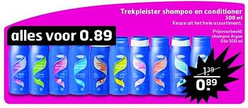 Aanbiedingen Trekpleister shampoo en conditioner - Huismerk - Trekpleister - Geldig van 24/02/2015 tot 01/03/2015 bij Trekpleister