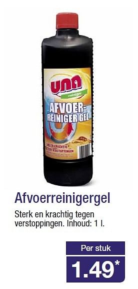 Aanbiedingen Afvoerreinigergel - Una - Geldig van 25/02/2015 tot 03/03/2015 bij Aldi